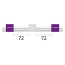 Contour Flared End PVC Pump Tube 3tag 2.79mm ID Purple/White (PKT 6)