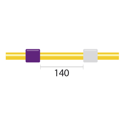 Solva Flex Pump Tube 2tag 2.79mm ID Purple/White (PKT 12)