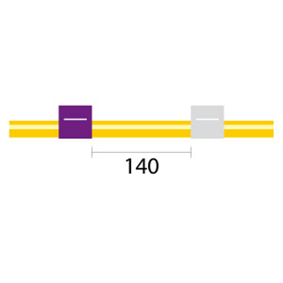 Contour Flared End Solva Flex Pump Tube 2tag 2.79mm ID Purple/White (PKT 6)