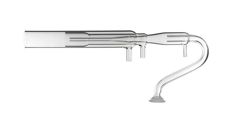 Quartz Torch High Solids with Sheath Gas and Ball Joint for 700-ES or Vista Axial