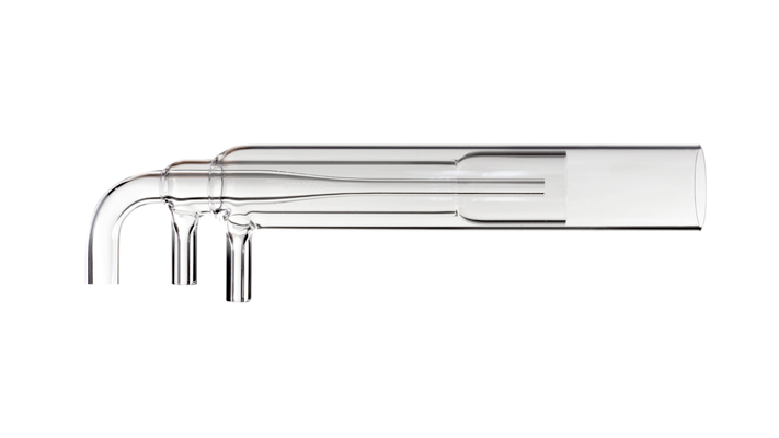 Quartz Torch with 90 Deg. Bend & 2.3mm Injector for 700-ES or Vista Axial