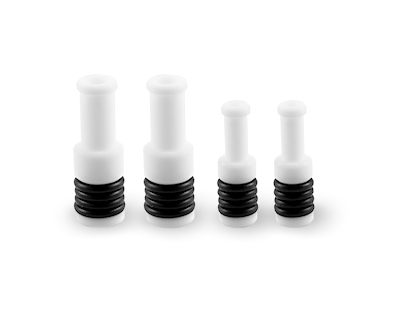 GazFit Connectors, 2 for 6mm OD side arms, 2 for 4mm OD side arms (PKT 4)