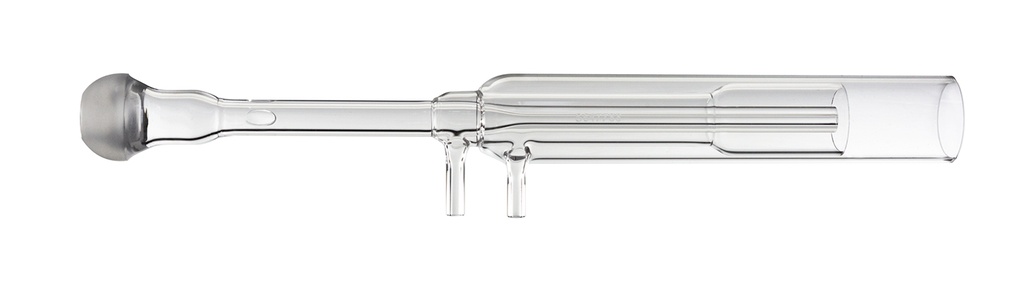 Quartz Torch 1.8mm injector, 4mm OD side arms with S19 for Spectro SOP
