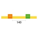 Contour Flared End Solva Flex Pump Tube 2tag 0.38mm ID Orange/Green (PKT 6)