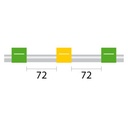 Contour Flared End PVC Pump Tube 3tag 0.44mm ID Green/Yellow (PKT 6)