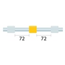 ProLok Contour Flared End PVC Pump Tube 3tag 0.57mm ID White/Yellow (PKT 6)
