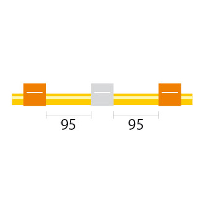 Solva Flex Pump Tube 3 tag (95mm) 0.64mm ID Orange/White (PKT 12)
