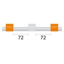 Contour Flared End PVC Pump Tube 3tag 0.64mm ID Orange/White (PKT 6)