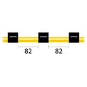Contour Flared End Solva Flex Pump Tube 3 tag 0.76mm ID Black/Black (PKT 6)