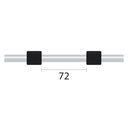 ProLok Contour Flared End PVC Pump Tube Short 2tag 0.76mm ID Black/Black (PKT 6)