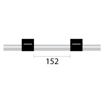 ProLok PVC Pump Tube Long 2tag 0.76mm ID Black/Black, (PKT 12)