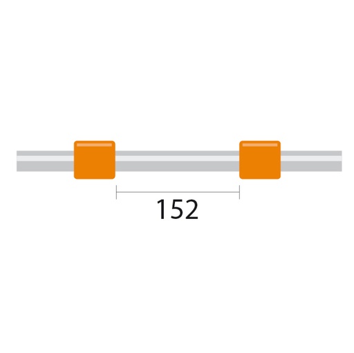 [0.89-ORG] ProLok PVC Pump Tube 2tag 0.89mm ID Orange/Orange (PKT 12)