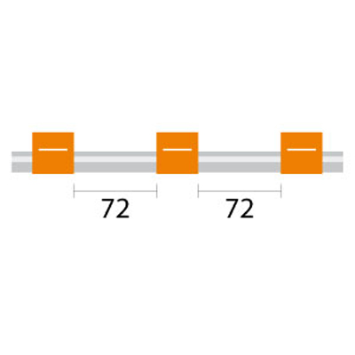 [0.89-ORG3B-F] Contour Flared End PVC Pump Tube 3tag 0.89mm ID Orange/Orange (PKT 6)