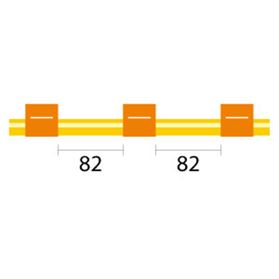 [0.89-ORG3B-SF-F] Contour Flared End Solva Flex Pump Tube 3 tag 0.89mm ID Orange/Orange (PKT 6)