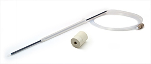 [70-803-0816] PTFE Sheathed Carbon Fibre Probe 1.0mm ID with 1/4-28 ratchet fitting (for PE S10 or AS93+)