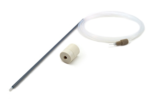 [70-803-0909] PTFE Sheathed Carbon Fibre Probe 0.5mm ID with 1/4-28 ratchet fitting (for Agilent SPS 3, SPS 4)