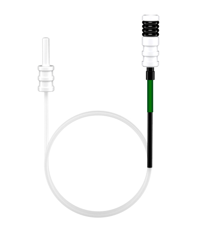 [70-803-2085] Probe Connecting Line 0.18mm ID with EzyFit (Green/Black)