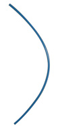 [70-808-9990] Nylon Pressure Tubing - Short Blue