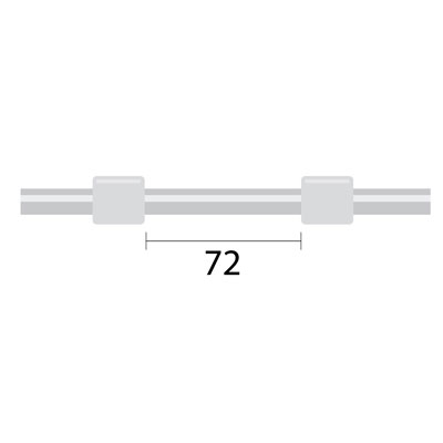[1.02-WHT-F-S] ProLok Contour Flared End PVC Pump Tube Short 2tag 1.02mm ID White/White (PKT 6)