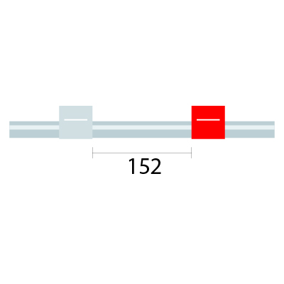 [1.09-WR] PVC Pump Tube 2tag 1.09mm ID White/Red (PKT 12)