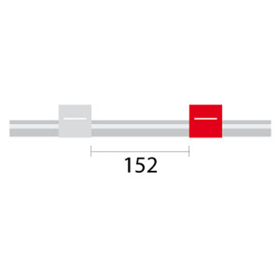[1.09-WR-F] Contour Flared End PVC Pump Tube 2tag 1.09mm ID White/Red (PKT 6)
