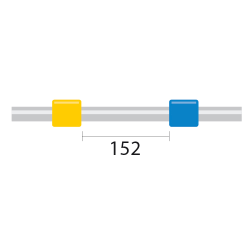 [1.52-YB] ProLok PVC Pump Tube 2tag 1.52mm ID Yellow/Blue (PKT 12)