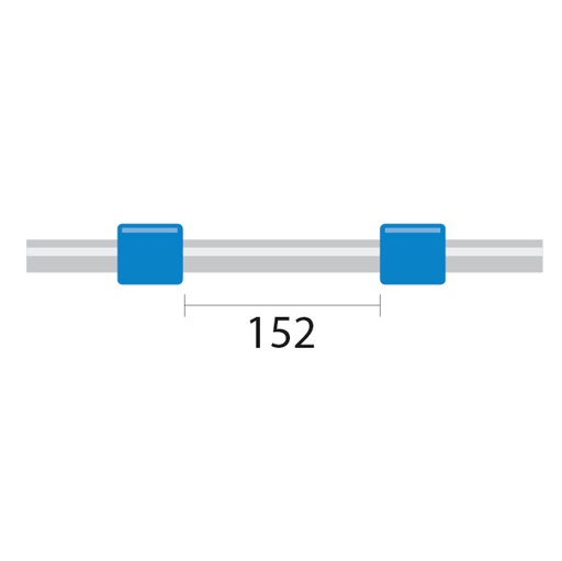 [1.65-BLU] PVC Pump Tube 2tag 1.65mm ID Blue/Blue (PKT 12)