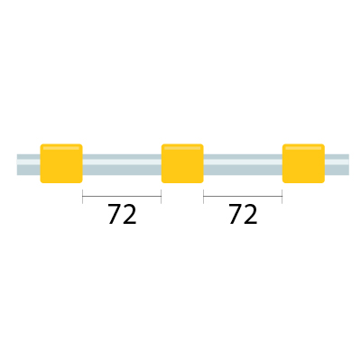 [1.42-YLW3B-F] ProLok Contour Flared End PVC Pump Tube 3tag 1.42mm ID Yellow/Yellow (PKT 6)