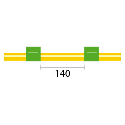 [1.85-GRN-SF-F] Contour Flared End Solva Flex Pump Tube 2tag 1.85mm ID Green/Green (PKT 6)