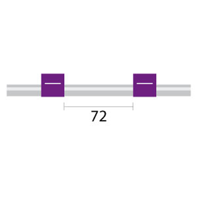 [2.06-PUR-MH3] Tygon MH Pump Tube 2tag (72mm) 2.06mm ID Purple/Purple (PKT 6)