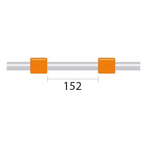 [0.89-ORG-F] ProLok Contour Flared End PVC Pump Tube 2tag 0.89mm ID Orange/Orange (PKT 6)