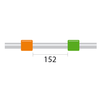 [0.38-OG-F] ProLok Contour Flared End PVC Pump Tube 2tag 0.38mm ID Orange/Green (PKT 6)