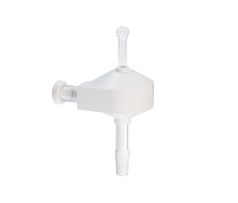 [21-809-3992] Quartz Twister Spray Chamber with B14 drain for Shimadzu ICPMS-2030