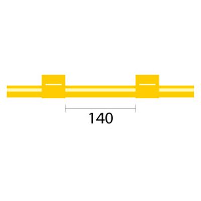 [1.42-YLW-SF-F] Contour Flared End Solva Flex Pump Tube 2tag 1.42mm ID Yellow/Yellow (PKT 6)