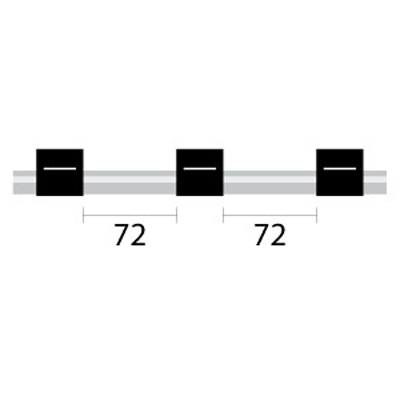 [0.76-BLK3B] PVC Pump Tube 3tag 0.76mm ID Black/Black (PKT 12)
