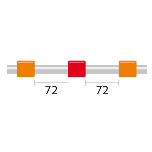 [0.19-OR3B] ProLok PVC Pump Tube 3tag 0.19mm ID Orange/Red (PKT 12)