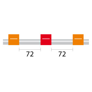 [0.19-OR3B-F] ProLok Contour Flared End PVC Pump Tube 3tag 0.19mm ID Orange/Red (PKT 6)