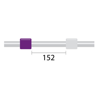 [2.79-PW] ProLok PVC Pump Tube 2tag 2.79mm ID Purple/White (PKT 12)