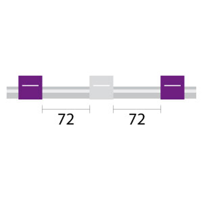 [2.79-PW3B] PVC Pump Tube 3tag 2.79mm ID Purple/White (PKT 12)