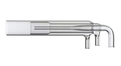 [30-808-9983] Quartz Torch High Solids (Short) with 90 Deg. Bend & 2.3mm Injector for 700-ES or Vista Axial
