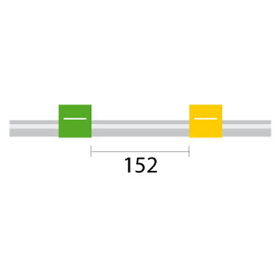 [0.44-GY] PVC Pump Tube 2tag 0.44mm ID Green/Yellow (PKT 12)