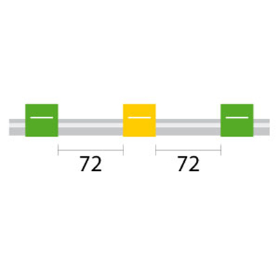 [0.44-GY3B] PVC Pump Tube 3tag 0.44mm ID Green/Yellow (PKT 12)