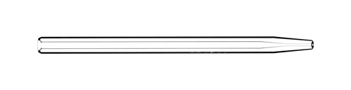 [31-808-2833] Tapered Quartz Injector 1.0mm (EMT)