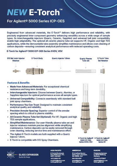 E-Torch Flyer Agilent
